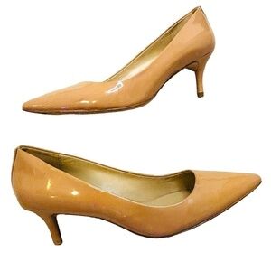Coach Nude Patent Heels High Heel Pumps SZ 10